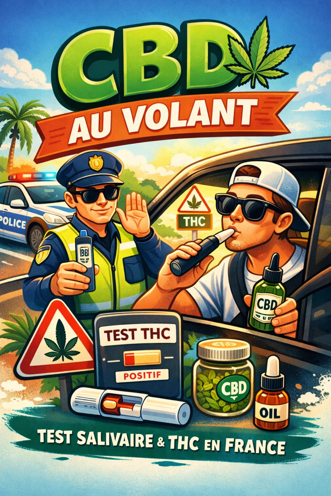 Article éducatif sur le test salivaire et CBD